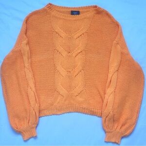Vici oversized orange knit sweater
